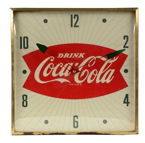 Coca Cola Pam Electric Light Up Clock Auctions Price Archive