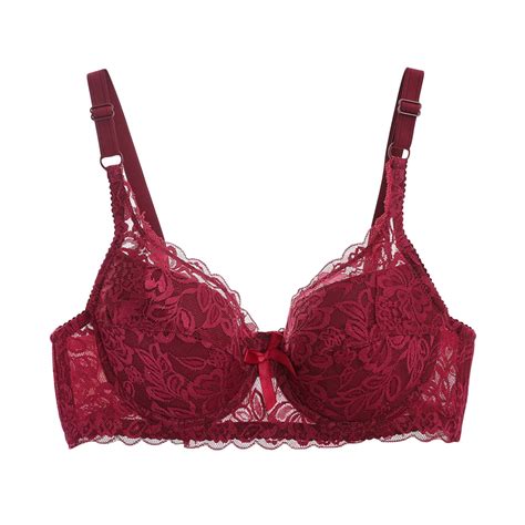 Xflwam Womens Push Up Sexy Lace Bra Comfort Non Padded Full Coverage