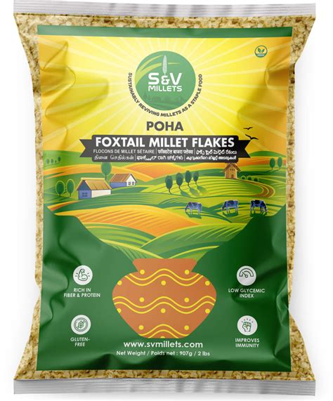 Foxtail Millet Flakes S V Millets