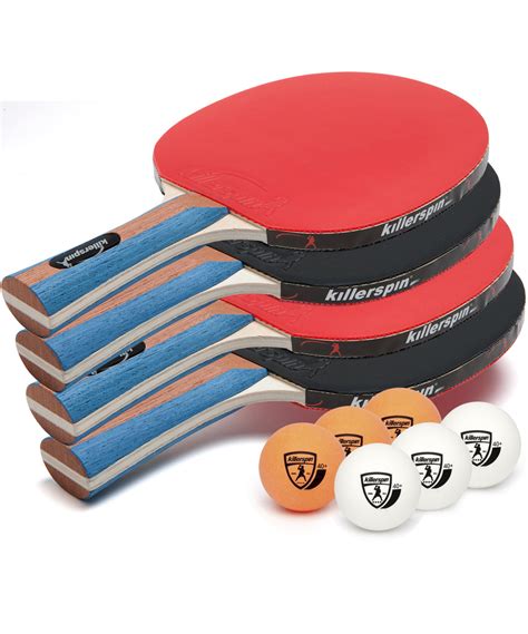 Jet Set 4 Ping Pong Paddle Bundle Killerspin Table Tennis