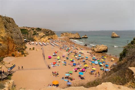 The Dona Ana Beach in Lagos, Algarve Editorial Stock Photo - Image of ...