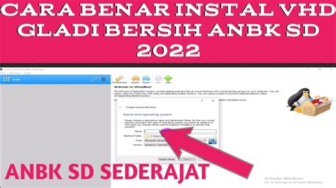 Cara Instal Vhd Gladi Bersih Anbk Sd Anbk Sd Youtube