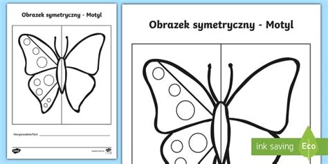 Karta Pracy Obrazek Symetryczny Motyl Twinkl