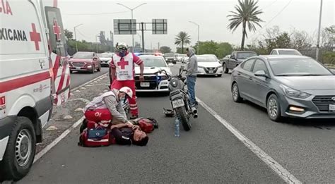 Motociclista Resulta Herido Al Chocar Con Auto