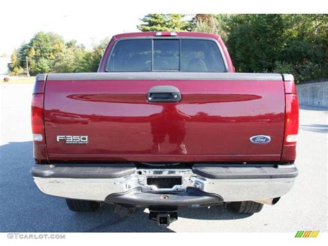 2000 Dark Toreador Red Metallic Ford F350 Super Duty Lariat Extended Cab 4x4 40571571 Photo 11