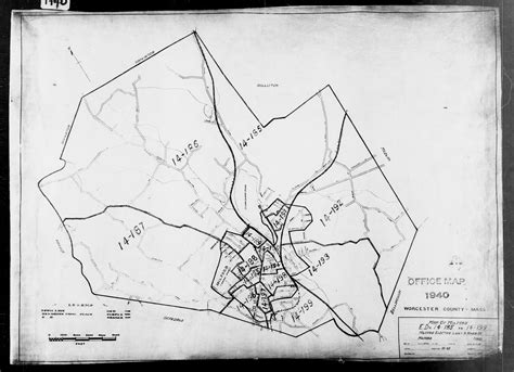 1940 Census Maps Worcester Co Ma