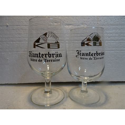 2 VERRES KB KANTERBRAU 25CL HT 15 10CM ET 13 90CM Tigrebock