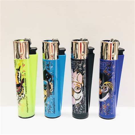 Buy Clipper Lighters Classic Large Reusable Lighter Carnival Animals