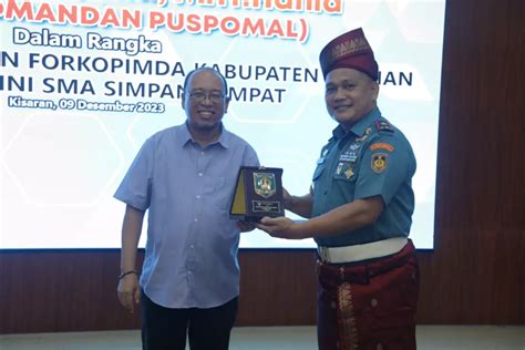 Wakil Komandan Puspomal Bersilaturahmi Dengan Forkopimda Kabupaten