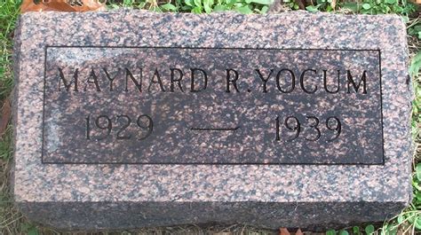 Maynard Russell Yocum M Morial Find A Grave