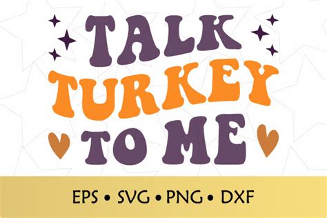 Talk Turkey To Me Retro SVG Graphic By EdCrafty Creative Fabrica