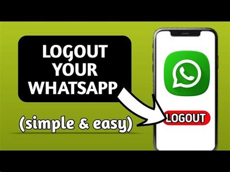 How To Logout Whatsappaccount Android Ios Howto Logout Whatsapp