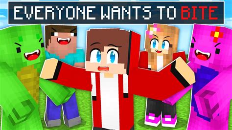 Everyone Wants To Bite Maizen In Minecraft Parody Story Jj And Mikey