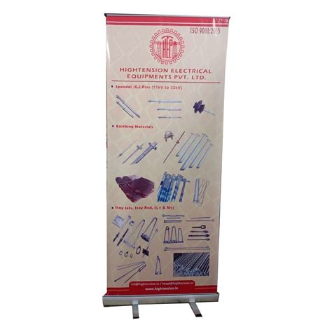 Flex Pvc Printed Roll Up Standee For Banner Display Size 3x6 Feet At