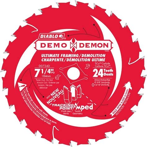 Diablo HardieBlade 7 1/4-inch x 4 Tooth Diamond Tipped Circular Saw ...