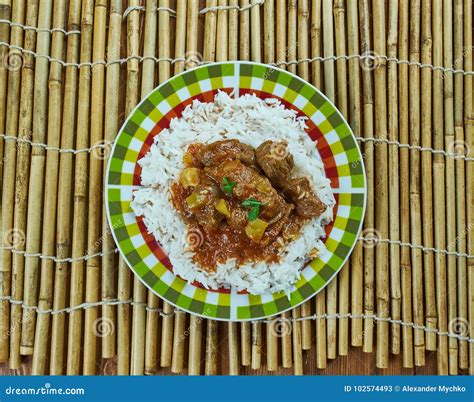 Indian Lamb Curry Stock Image Image Of Middle Dish 102574493