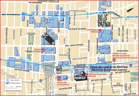 Downtown Montreal Map Pdf Newswii