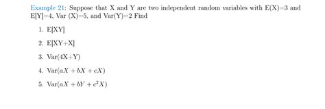 Solved Suppose That X And Y Are Two Independent Random Variables