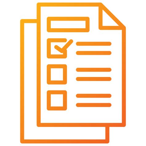 Survey Generic Gradient Outline Icon