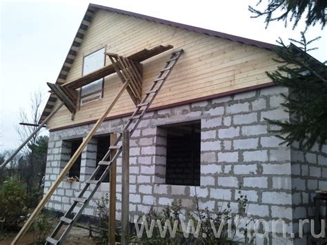 Постройка дома из пеноблоков