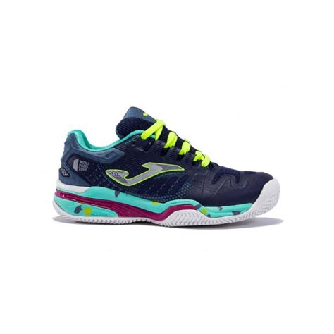 Zapatilla Padel Mujer Azul Marino Rosa JOMA Slam Jr 2233 WPT