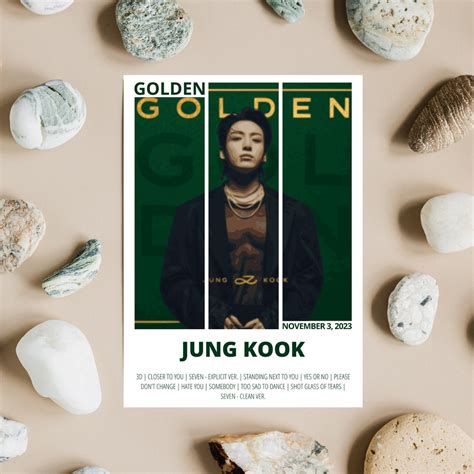 Jung Kook Poster Golden Album Cover Album Poster Music - Etsy