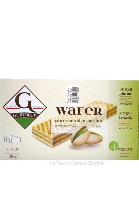 Wafer Con Crema Al Pistacchio Senza Lattosio Gr 45x4 Guidolce La