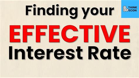 How To Calculate Your Effective Annual Interest Rate Step By Step