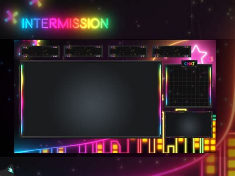 Neon Twitch Overlay Animated Package Twitch Overlay Neon Etsy Hot Sex Picture