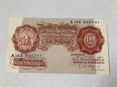 Shilling Banknote In English Banknotes Pre For Sale Ebay