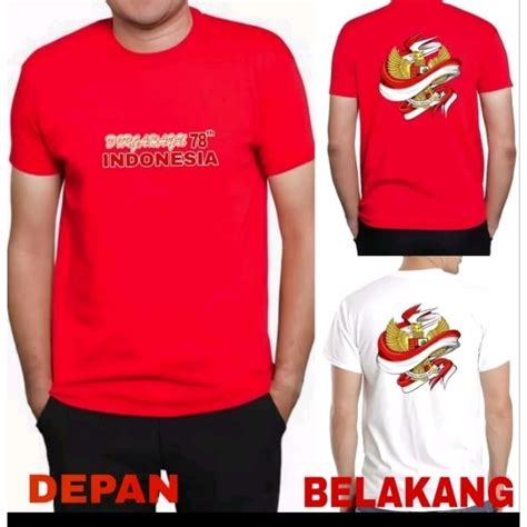 Jual Kaos Hut Ri Kaos 17 Agustus Terbarukaos 17 Agustus Dewasa Kaos