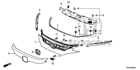 Honda Civic Base Fr Grille Body Front 71121 Teg J01 Honda Wholesale Parts Online San