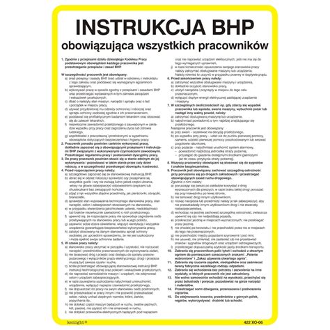 Instrukcja Bhp Dla Wszystkich Pracownik W Sklep System Pl