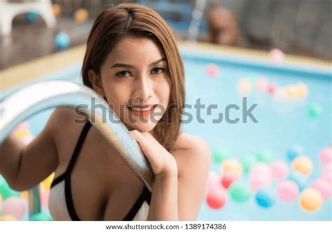 Sexy Beautiful Women Wearing White Bikini Stock Photo 1389174386 Shutterstock