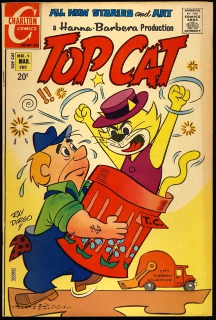 TOP CAT 9 1972 VF Charlton HANNA BARBERA Benny The Ball BRAIN Choo