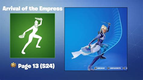 Arrival Of The Empress Fortnite Emote Youtube