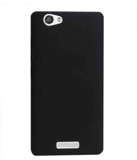 Micromax Canvas Hue 2 Cover By Cover Wala Black Plain Back Covers