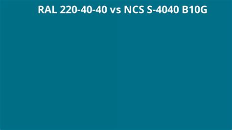 Ral 220 40 40 Vs Ncs S 4040 B10g Ral Colour Chart Uk