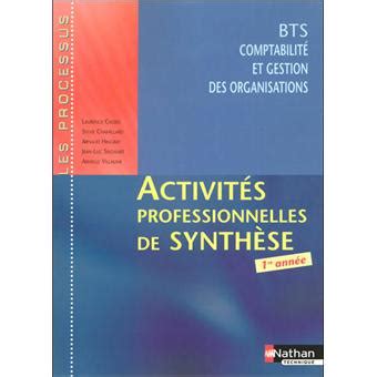 Activités professionnelles de synthèse BTS CGO 1re année Les