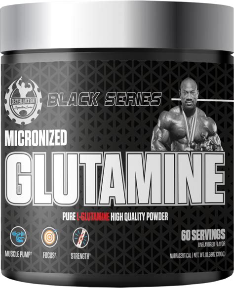 DEXTER JACKSON DJSS BLACK SERIES GLUTAMINE 300 GRAM 60 SERVING At Rs