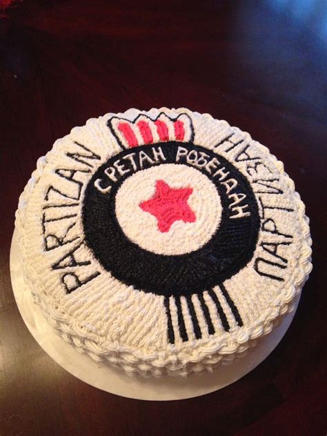 Torta Partizan with Black and Red Frosting
