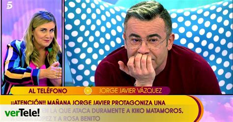 Jorge Javier Interrumpe Sus Vacaciones Para Valorar La Crisis De