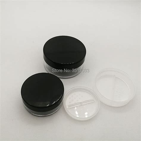 Pcs G G Transparent Empty Round Loose Powder Jar With Rotating