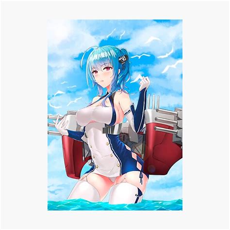 Lámina fotográfica Sexy St Louis Hot Boobs Muslos Culo Thicc Azur Lane AL Lascivo Hentai