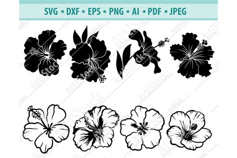 Hibiscus Flower Svg File