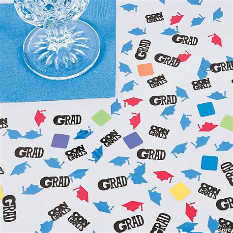 2 Oz Congrats Grad Multicolor Foil And Paper Party Confetti Oriental