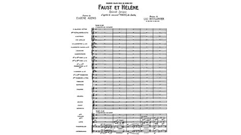 Lili Boulanger Faust et Hélène Score YouTube