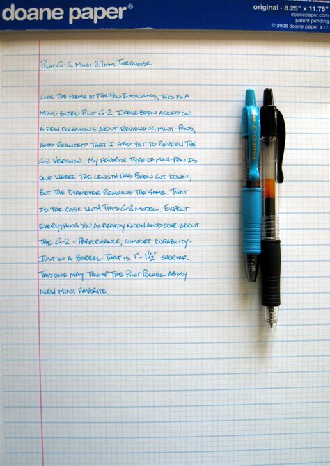 Review Pilot G 2 Mini Turquoise — The Pen Addict