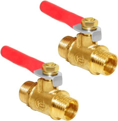 Buy Joywayus Brass Water Mini Ball Valve Shut Off Switch 14 Npt Male