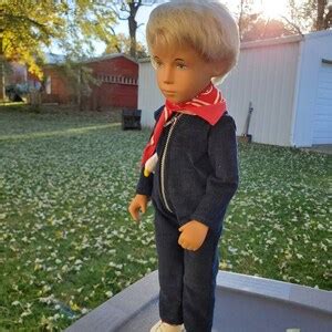 Vintage Sasha Doll Gregor Blonde Doll Corduroy Made In England Original Clothing